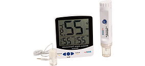 Min/Max Thermometer, Triple Display with Wireless Sensor